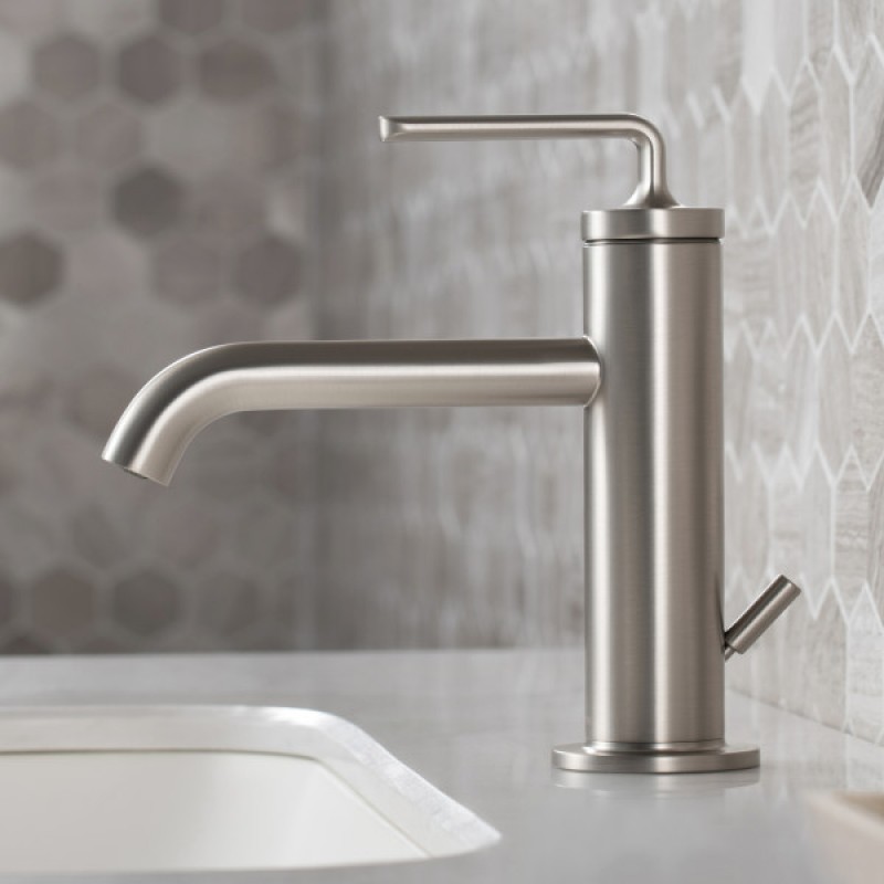 Ramus™ Single Handle Bathroom Sink Faucet with Lift Rod Drain in Spot Free Stainless Steel