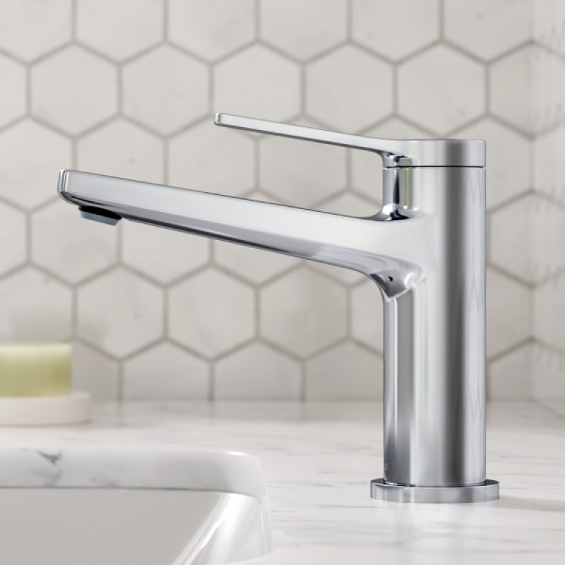Indy™ Single Handle Bathroom Faucet with Matching Pop-Up Drain in Chrome