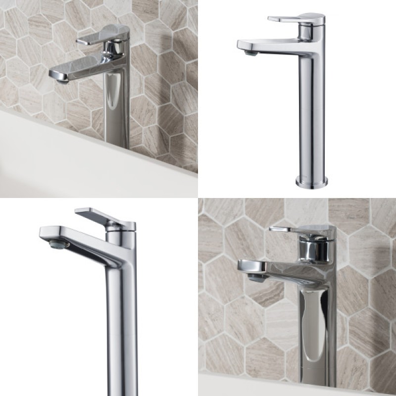 Indy™ Single Handle Vessel Bathroom Faucet in Chrome