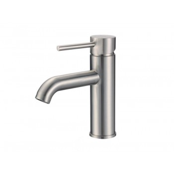 1 Hole Lead Free Brass Faucet In Brushed Nickel
