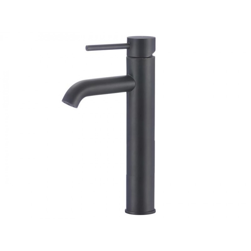 Deck Mount Lead Free Brass Faucet In Black Color