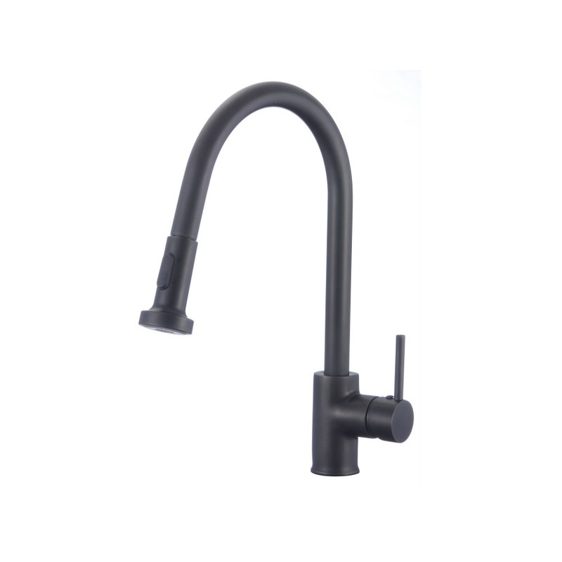 1 Hole Lead Free Brass Faucet In Black Color
