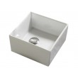 10.6-in. W Above Counter White Ceramic Vessel