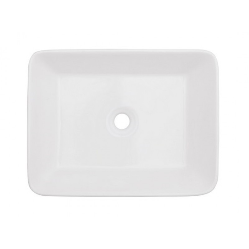 18.875-in. W Above Counter White Ceramic Vessel