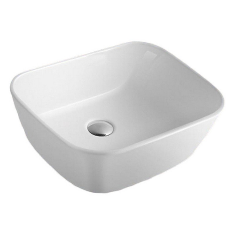 19.3-in. W Above Counter White Ceramic Vessel