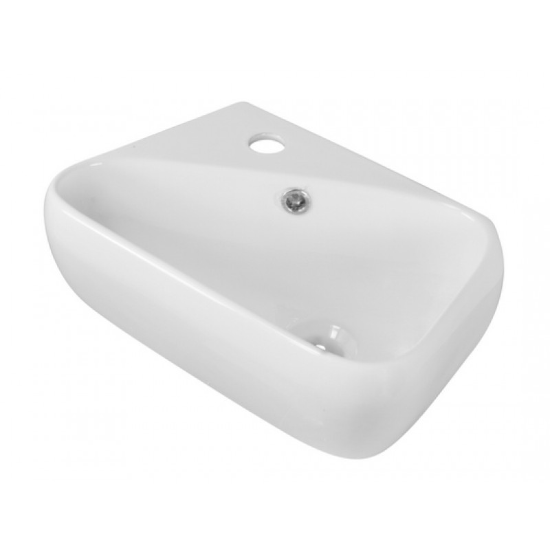 17.5-in. W x 11-in. D Above Counter Rectangle Vessel In White For Single Hole Faucet