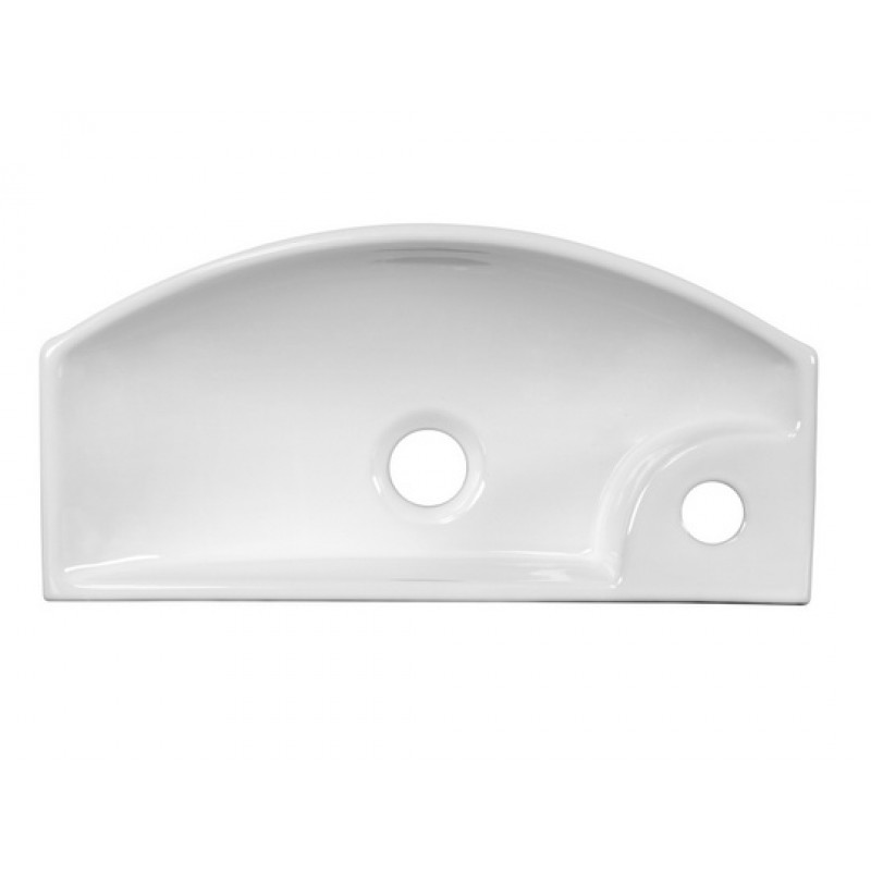 17.75-in. W x 8.75-in. D Above Counter Rectangle Vessel In White For Single Hole Faucet
