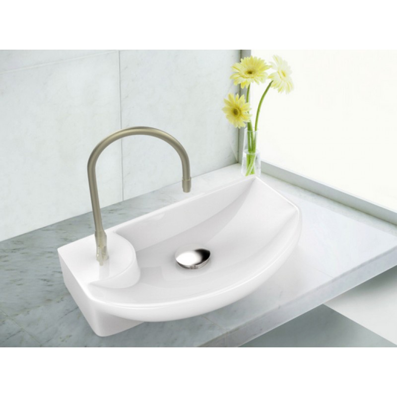 17.75-in. W x 8.75-in. D Above Counter Rectangle Vessel In White For Single Hole Faucet