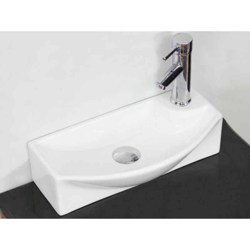 17.75-in. W x 8.75-in. D Above Counter Rectangle Vessel In White For Single Hole Faucet