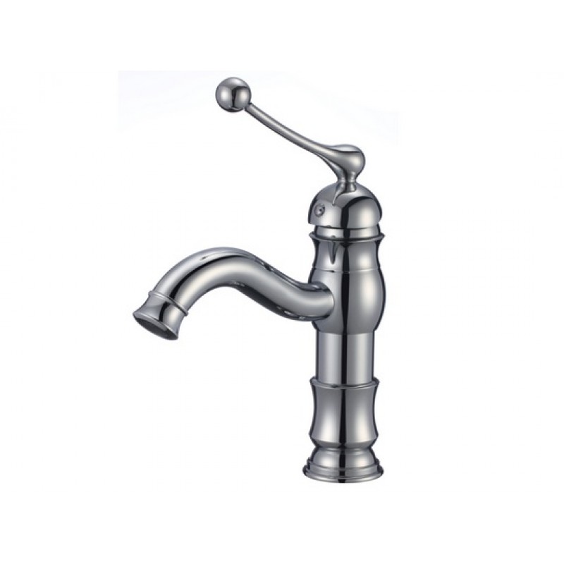Rectangle Vessel Set In White with Single Hole Faucet/Drain