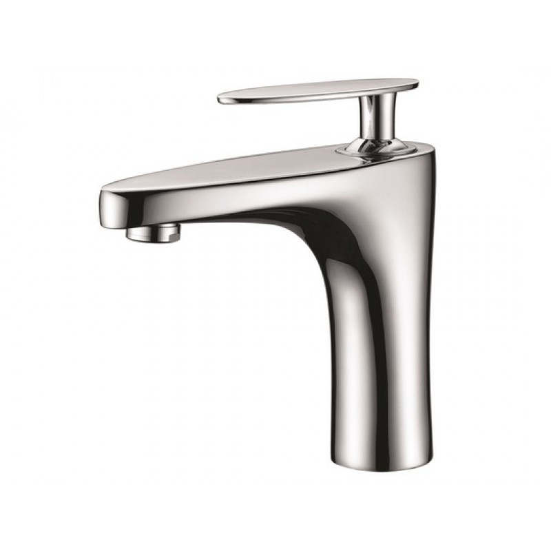 Rectangle Vessel Set In White with Single Hole Faucet/Drain