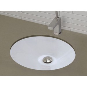Cone Vitreous China Undermount Lavatory Sink With ...