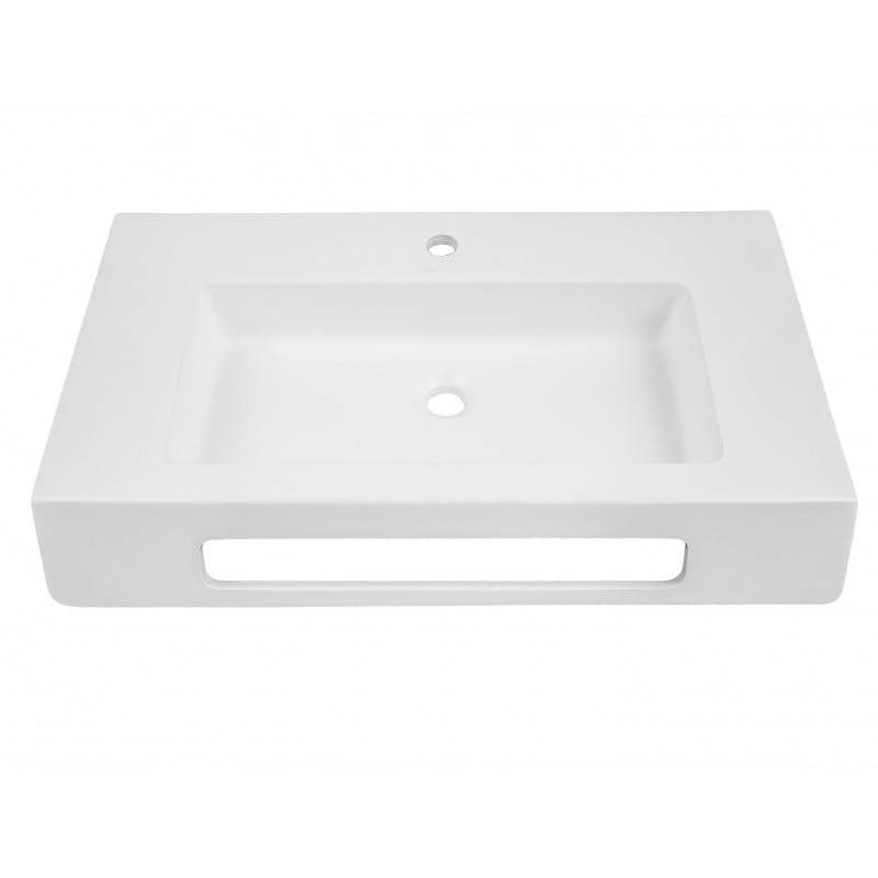 Solid Surface Ada Compliant Wall-Mount Lavatory