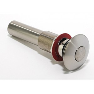 Push Button Popup With Overflow - Satin Nickel