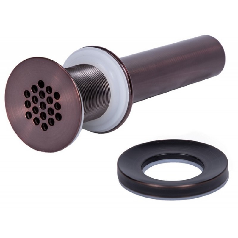 1.5" Grid Drain and Mounting Ring - Oil Rubbed Bronze