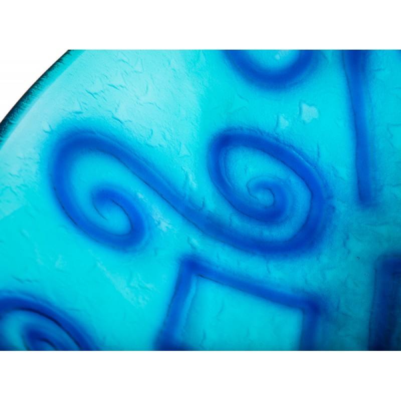 Green And Blue Swirls Glass Vessel Sink