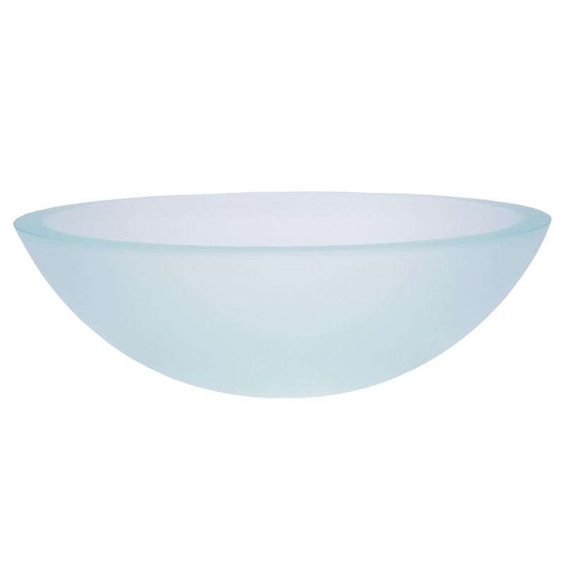 Frosted Crystal Tempered Glass Vessel Sink