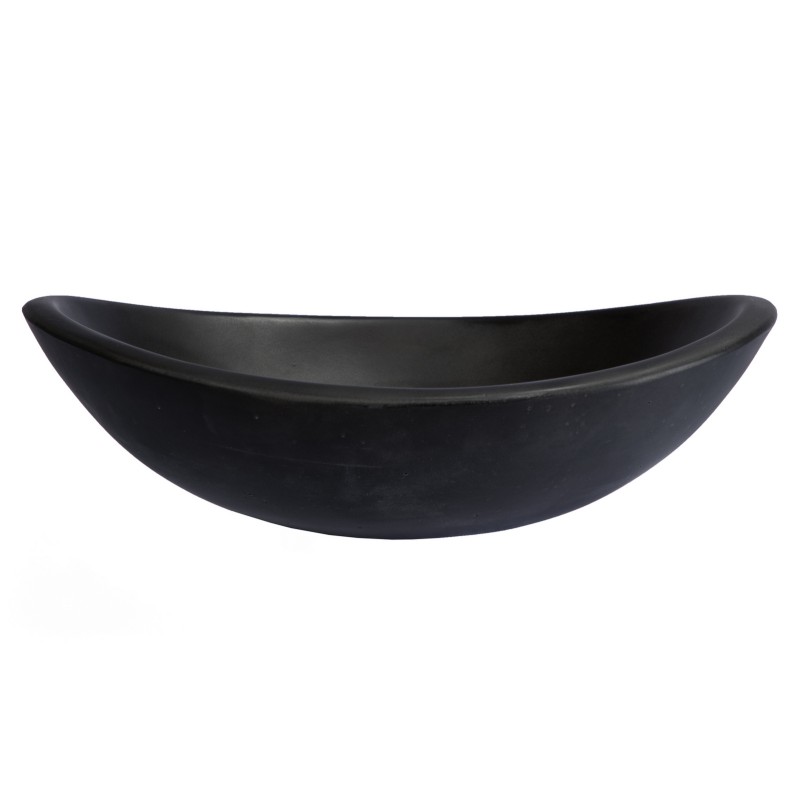 Concrete Canoe Vessel Sink - Charcoal