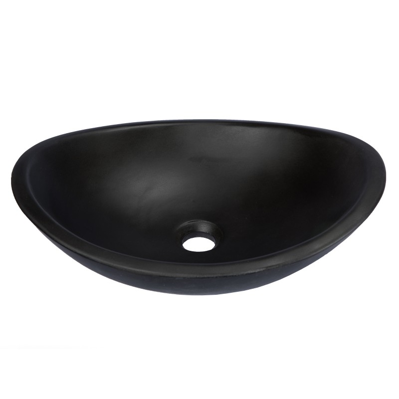 Concrete Canoe Vessel Sink - Charcoal