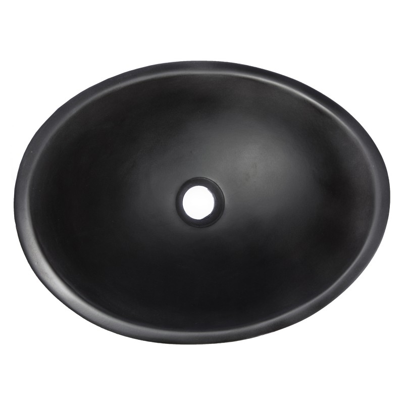 Concrete Canoe Vessel Sink - Charcoal