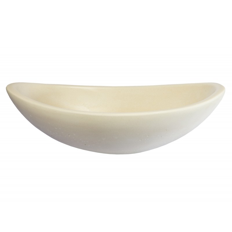 Concrete Canoe Vessel Sink - Cream