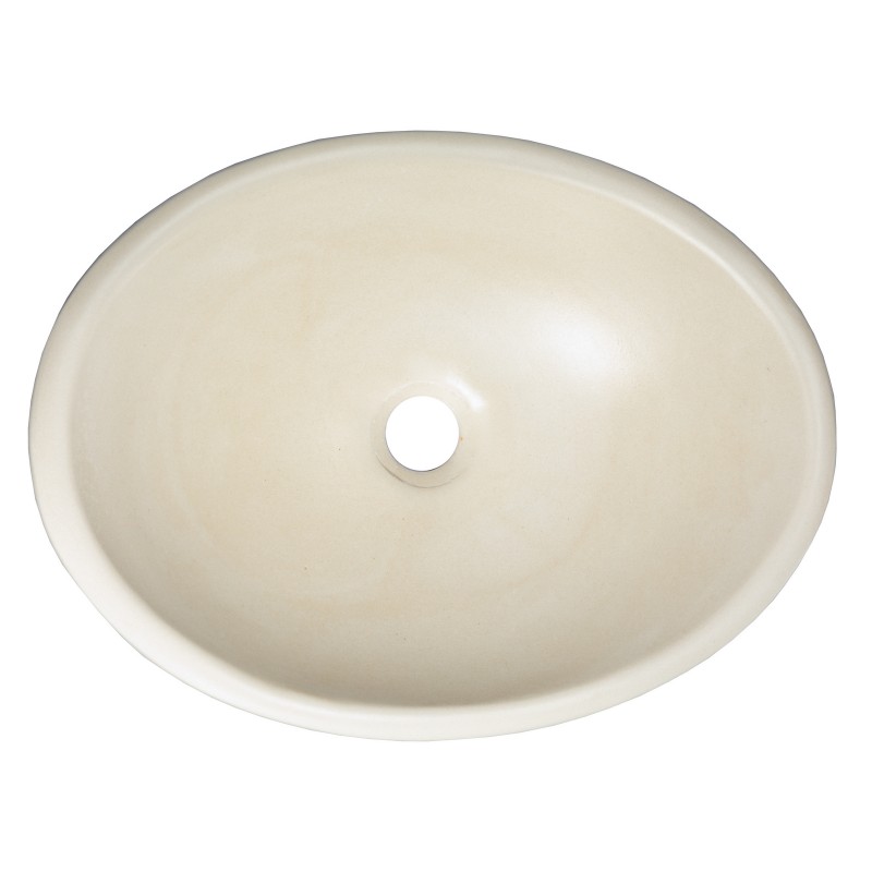 Concrete Canoe Vessel Sink - Cream
