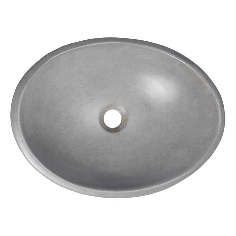 Concrete Canoe Vessel Sink - Dark Gray