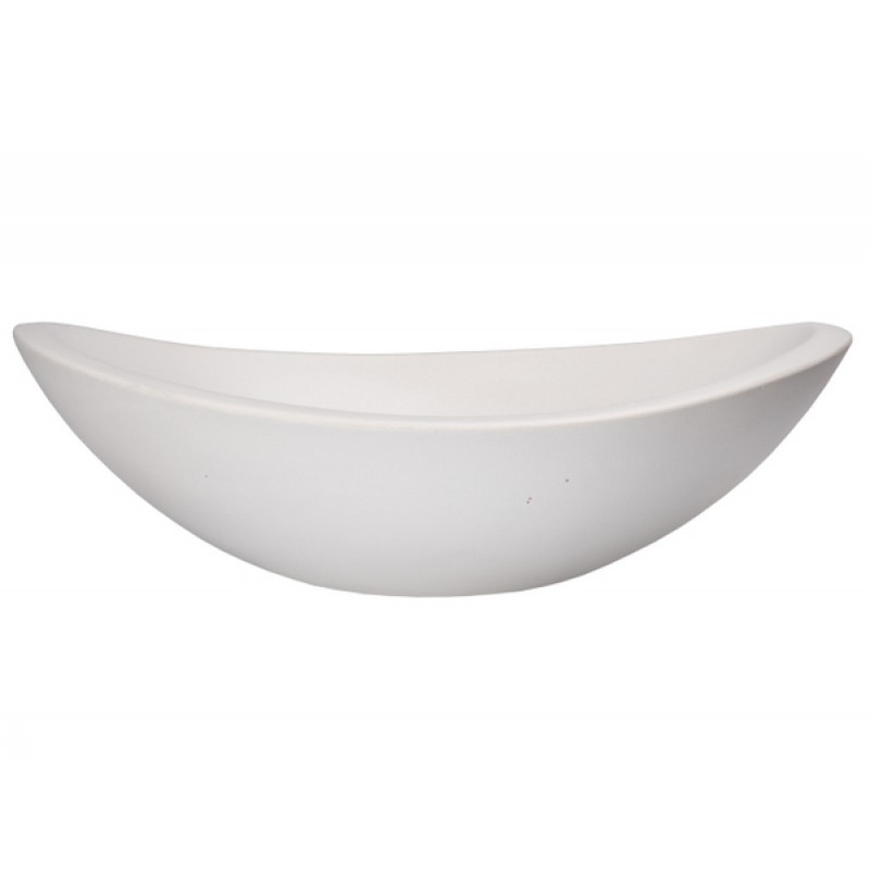 Concrete Canoe Vessel Sink - White
