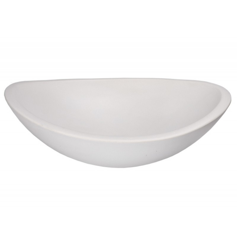 Concrete Canoe Vessel Sink - White