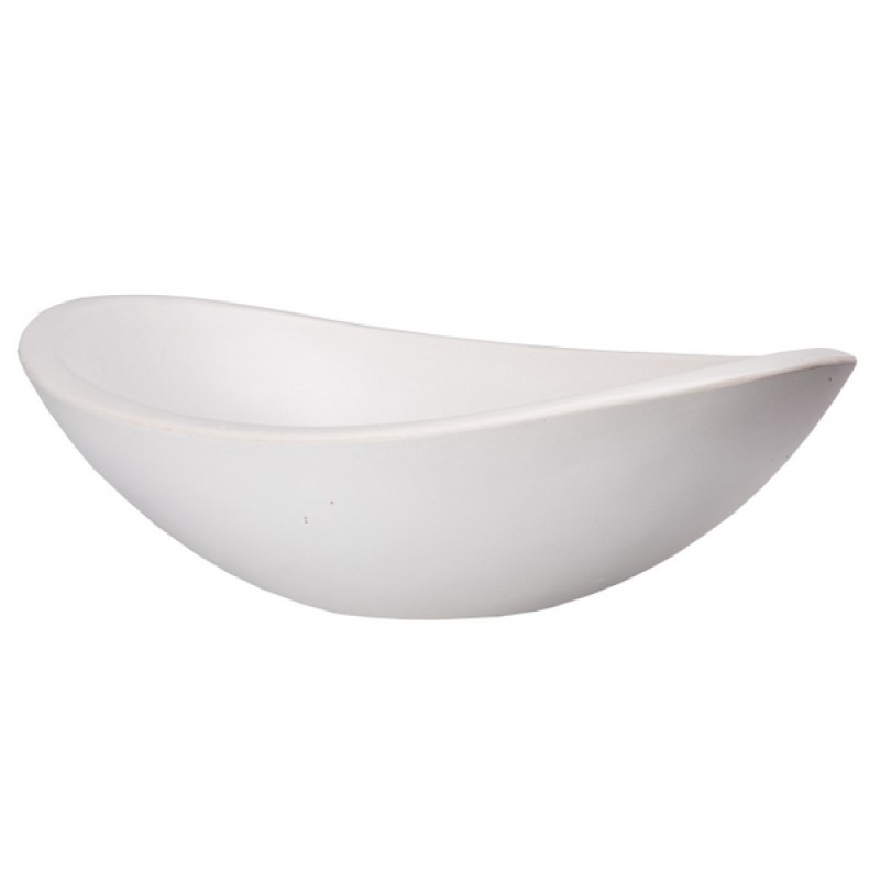 Concrete Canoe Vessel Sink - White