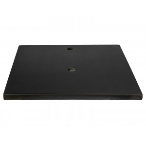 25-in x 22-in Concrete Counter Top - Charcoal