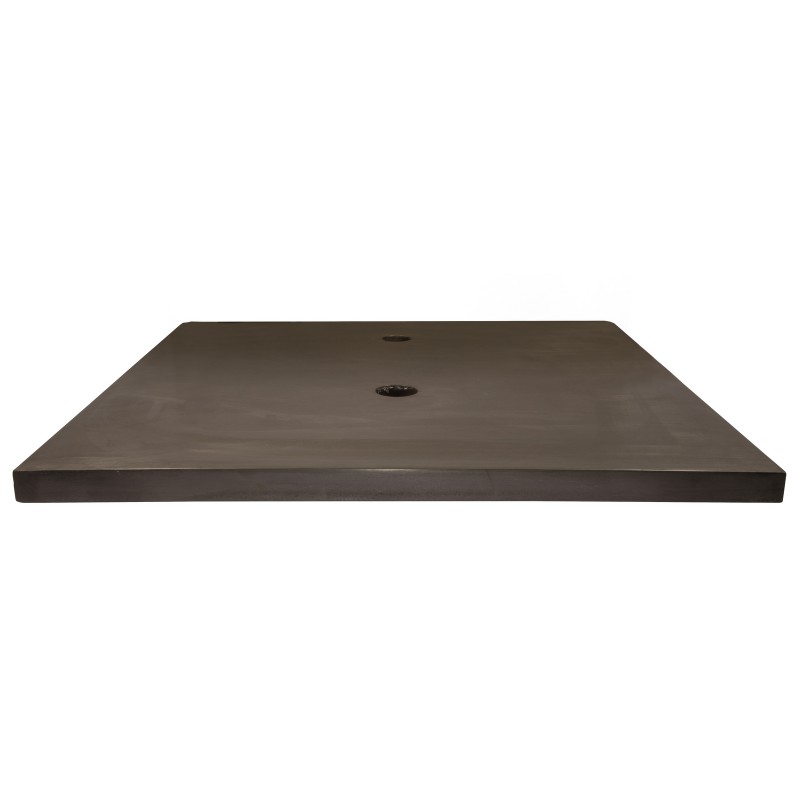 25-in x 22-in Concrete Counter Top with Backsplash - Charcoal