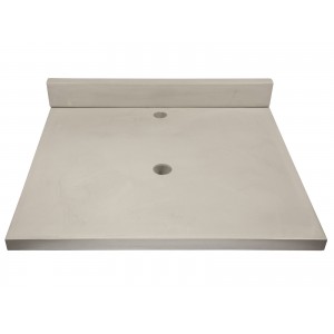 25-in x 22-in Concrete Counter Top with Backsplash...