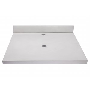 25-in x 22-in Concrete Counter Top with Backsplash...