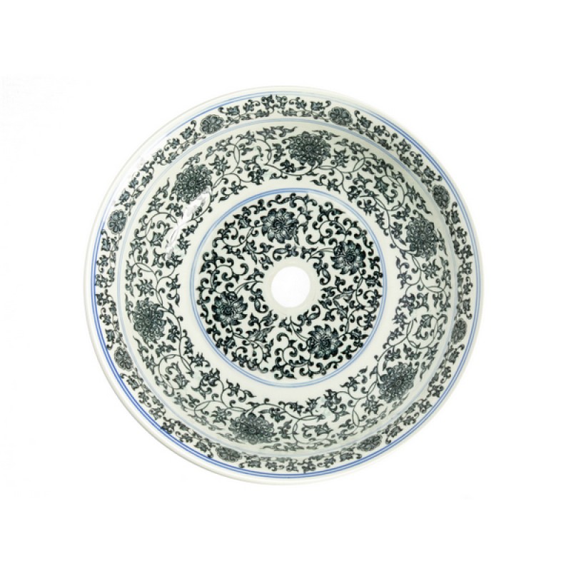 Multi-Color Ming Dynasty Decorative Porcelain Sink