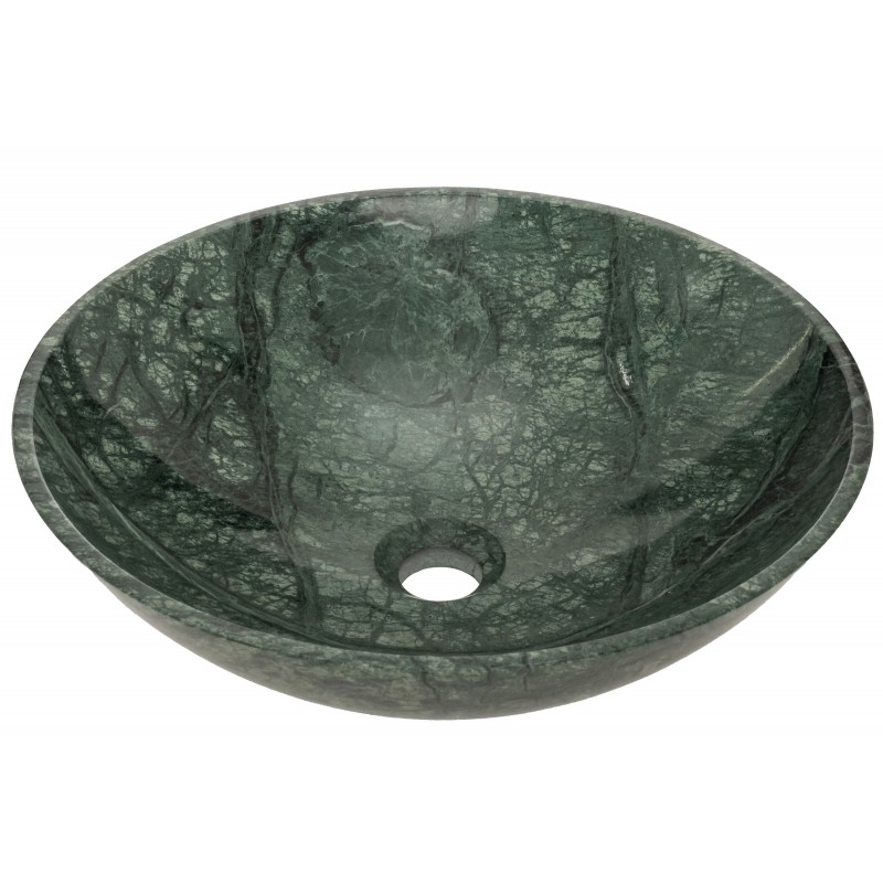 Dark Green Marble Vessel Sink Bowl