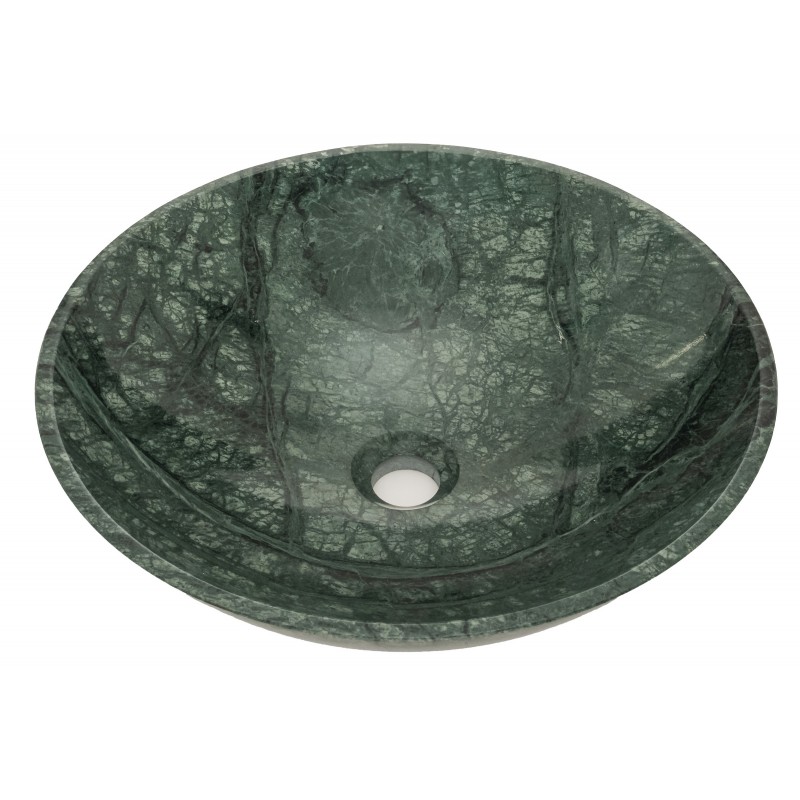 Dark Green Marble Vessel Sink Bowl