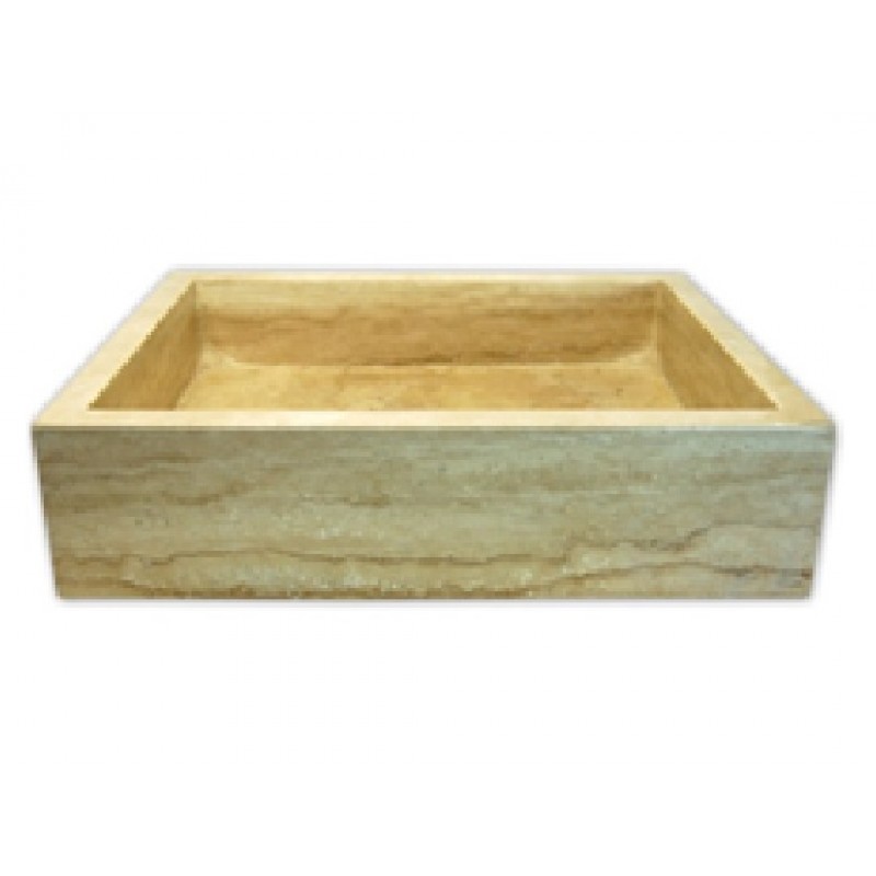 EB_S007 Special Order Tall Rectangular Stone Vessel Sink - Various Material Options