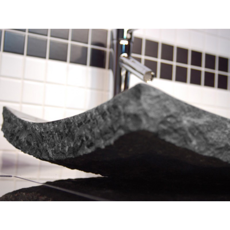 Large Black Granite Zen Sink