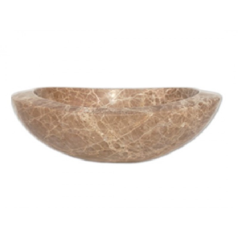 EB_S015 Special Order Oval Wave Shaped Stone Sink - Various Material Options