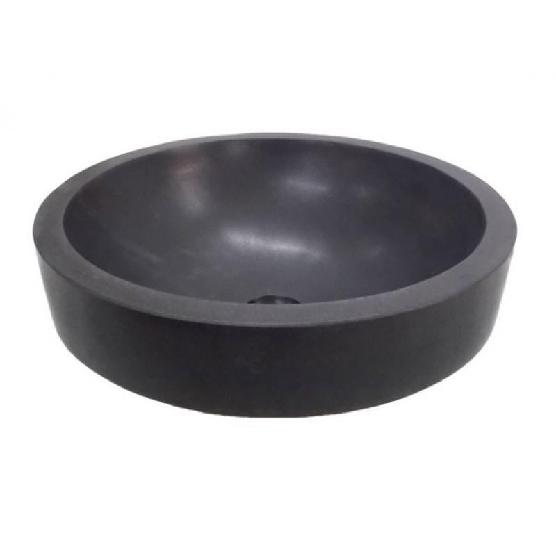 EB_S034 Special Order Semi Recessed Round Stone Sink - Various Material Options