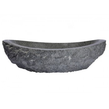 Padang Dark Granite Canoe Sink With Natural Split ...