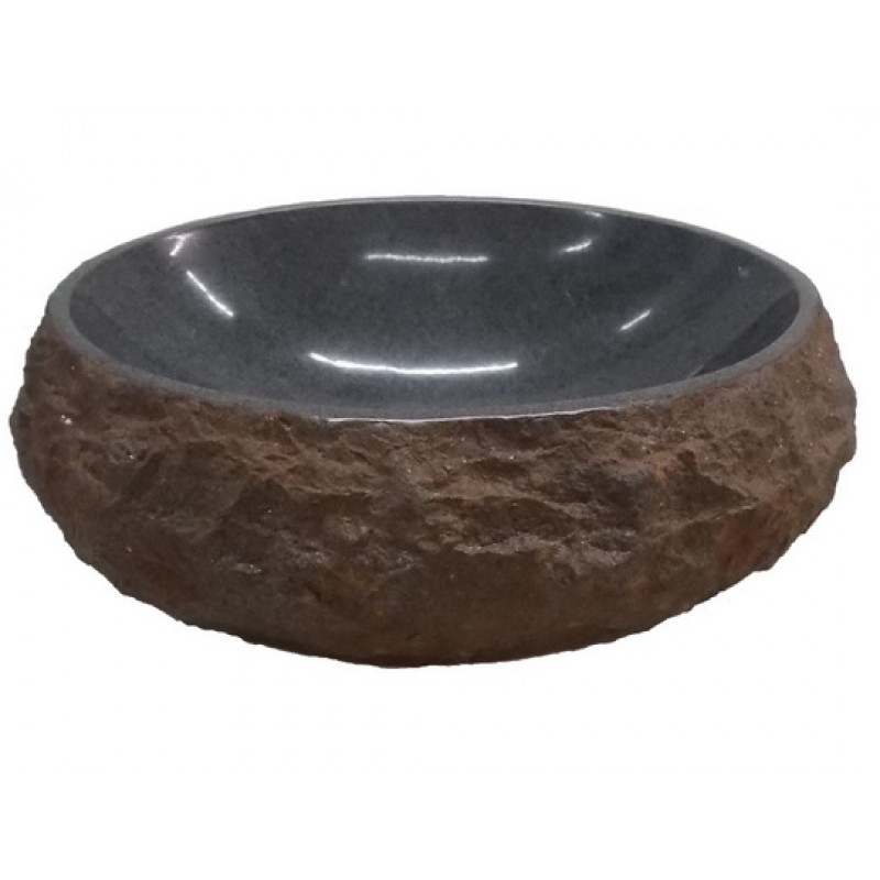 EB_S038 Special Order Oval Sink with Rough Exterior - Various Material Options