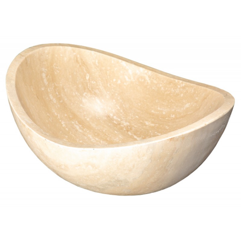 EB_S043 Special Order Small Canoe Stone Sink - Various Material Options
