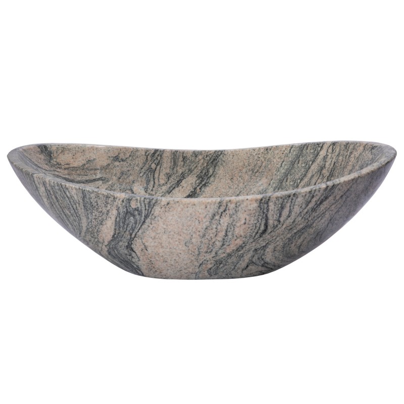 Stone Canoe Sink - Polished Juparana Granite