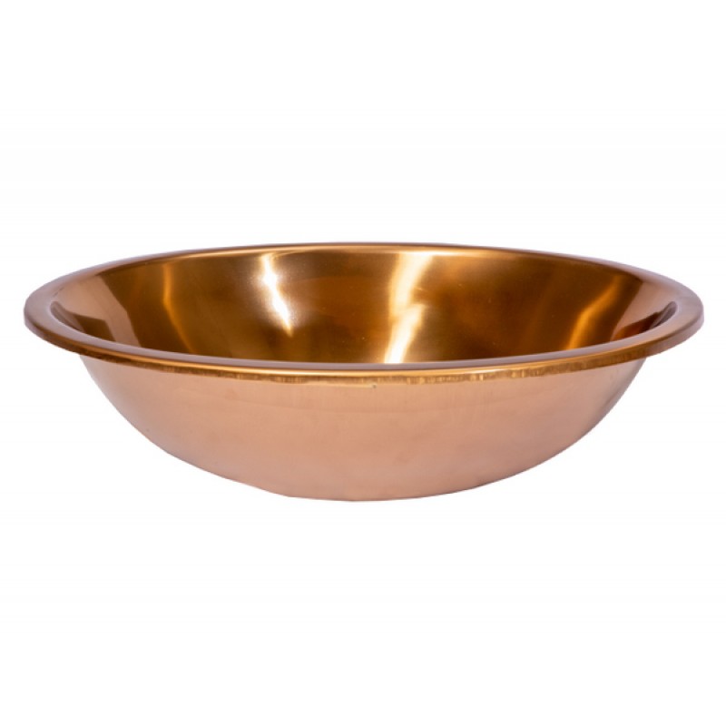 Oval 17.5 x 14-in Stainless Steel Drop-In Sink in Rose Gold with Drain