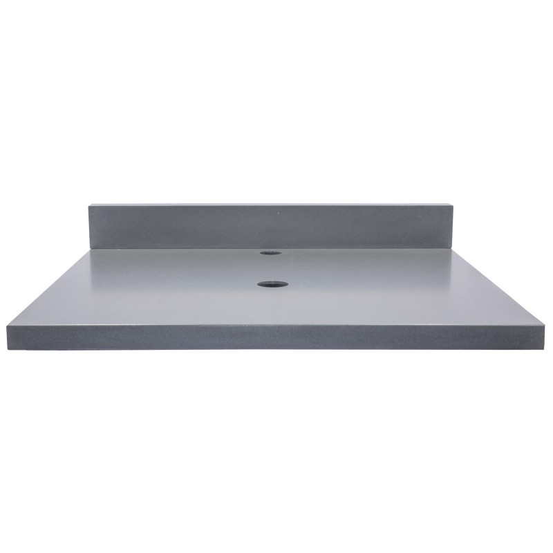 25-in x 3-in Terrazzo Vanity Top Backsplash - Dark Gray