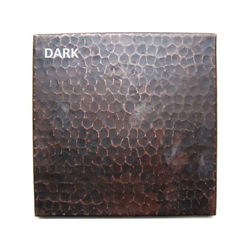 Copper Farmhouse Sink - Brick Design Apron, 22x16x6.5
