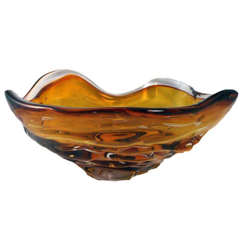 Handblown Glass Sink - Cal Breed Water Bowl Sink - Gold