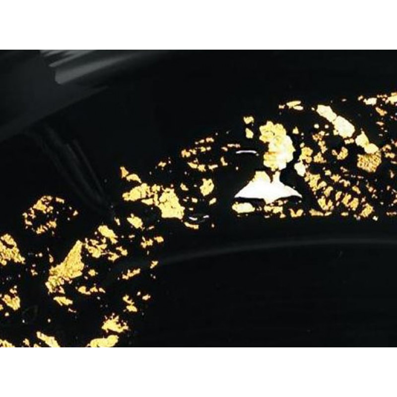 Handblown Glass Sink - Classic - Black and Gold